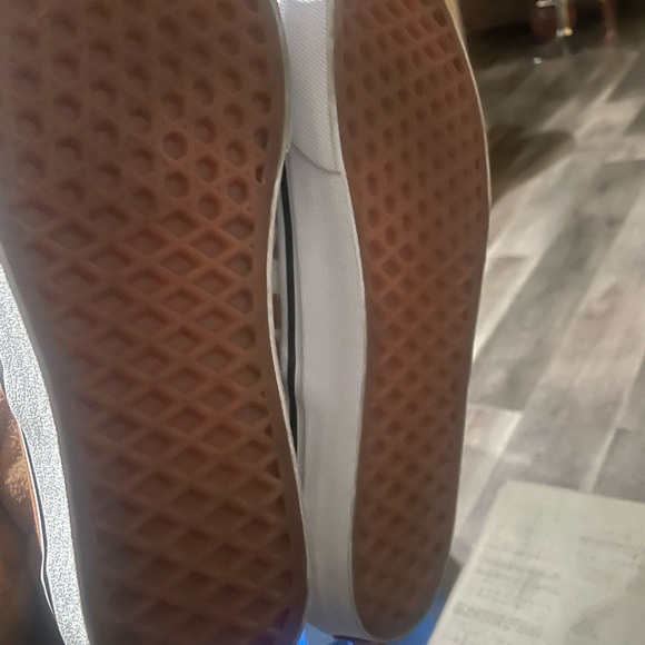 Checkerboard Slip-On Shoes - Orange and White (unisex) - Picture 6 of 6